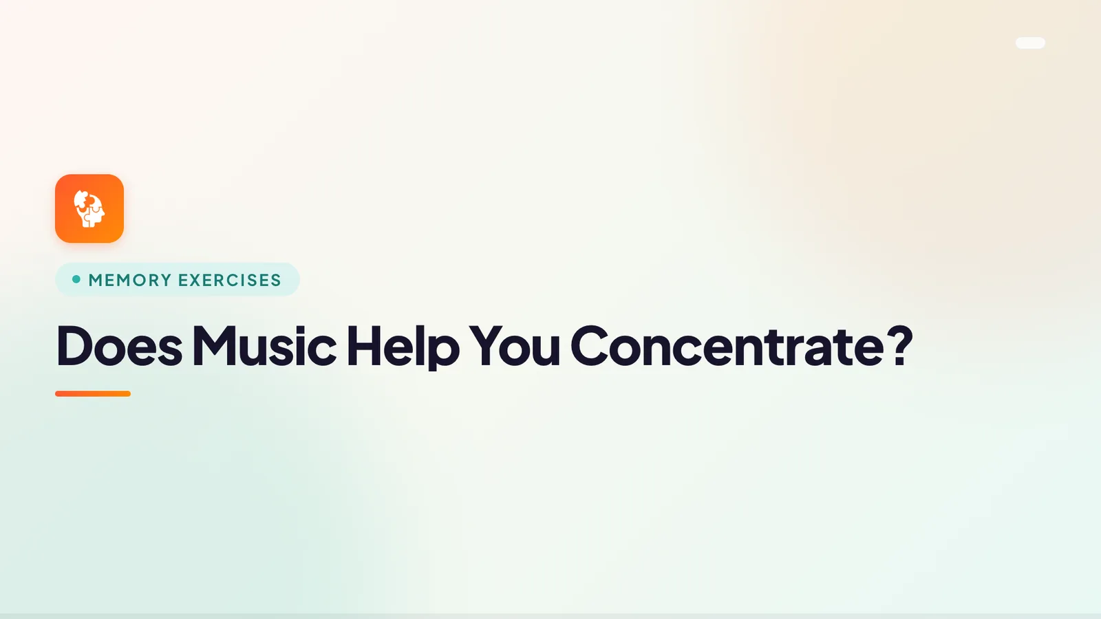 Does Music Help You Concentrate?
